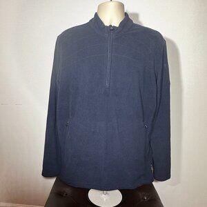 Men's ClimaWarm Adidas 1/4 Zip Fleece Pullover - Size Medium